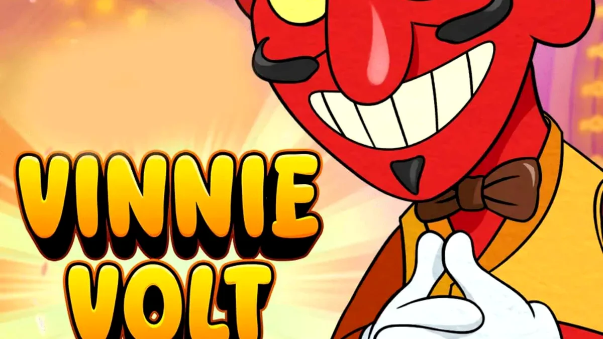 Giao diện trò chơi Vinnie Volt: Devil Wilds với phong cách hoạt hình cổ điển